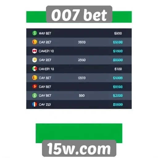 Opções de pagamento disponíveis na 007 bet